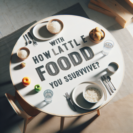 ¿Con qué poca comida puedes sobrevivir?